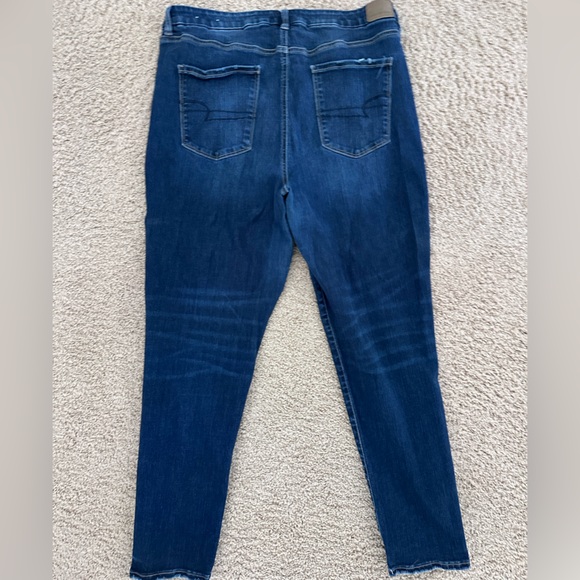 American Eagle Outfitters Dark Blue Jeggings - Picture 2 of 4